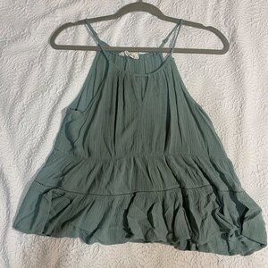 Seafoam Green Hippie Rose Top